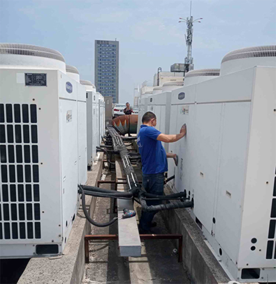 文圣中央空调制热和不制冷系统维修方法